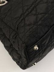 Cannage Stitch Tote Bag in Black