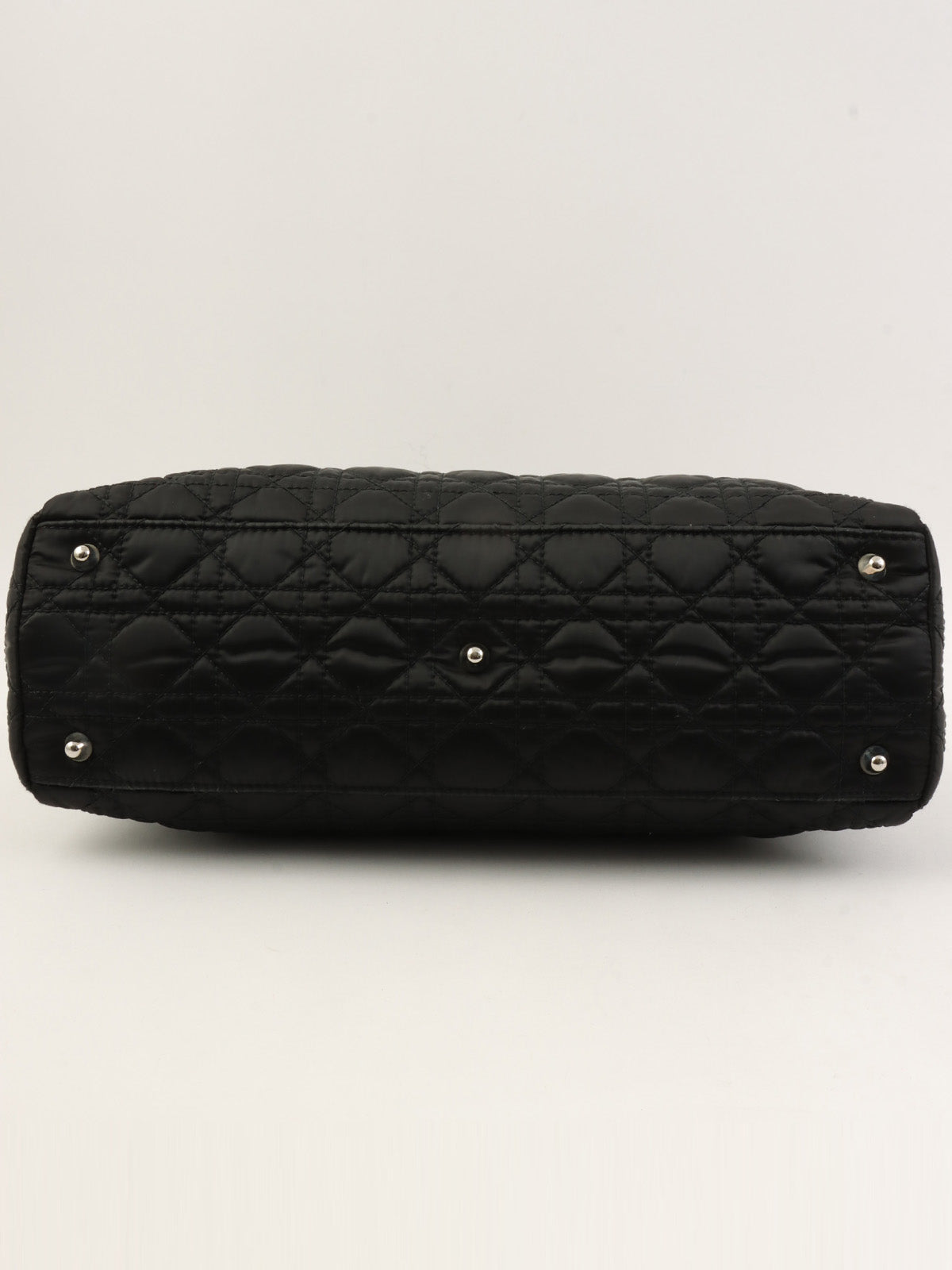 Cannage Stitch Tote Bag in Black