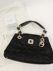 Cannage Stitch Tote Bag in Black