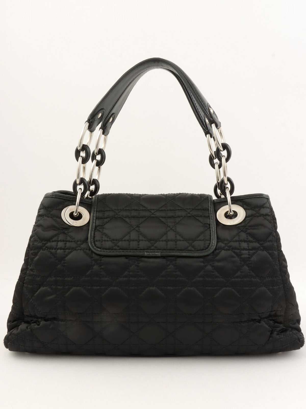 Cannage Stitch Tote Bag in Black