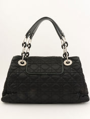 Cannage Stitch Tote Bag in Black