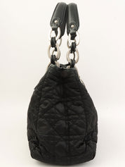 Cannage Stitch Tote Bag in Black