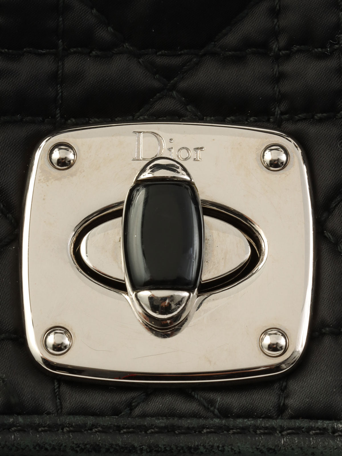 Cannage Stitch Tote Bag in Black