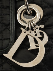 Cannage Stitch Tote Bag in Black