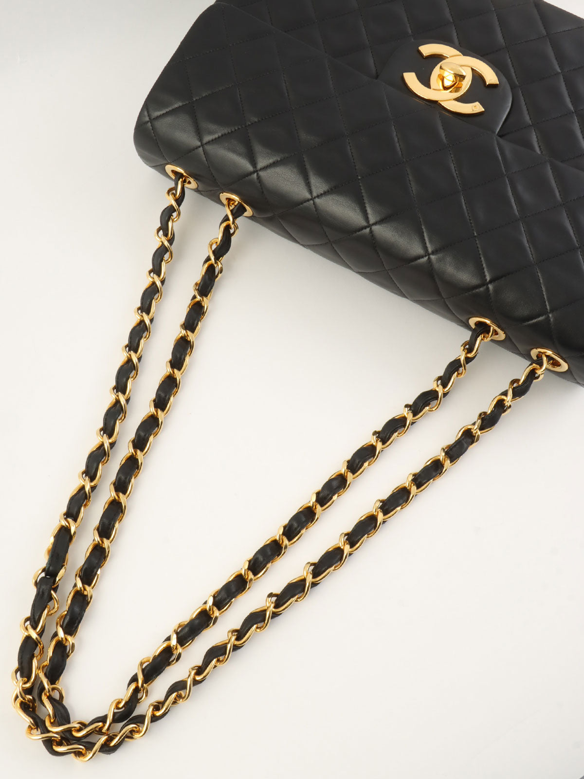 1995 Classic Flap Chain Bag Maxi Black