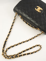 1995 Classic Flap Chain Bag Maxi Black