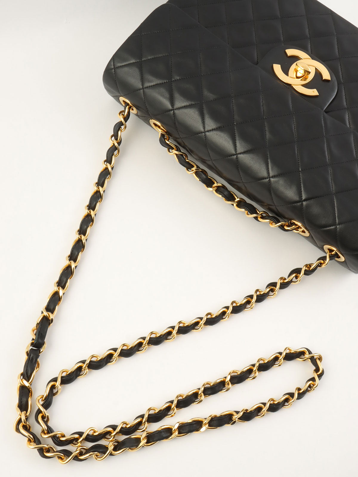 1995 Classic Flap Chain Bag Maxi Black