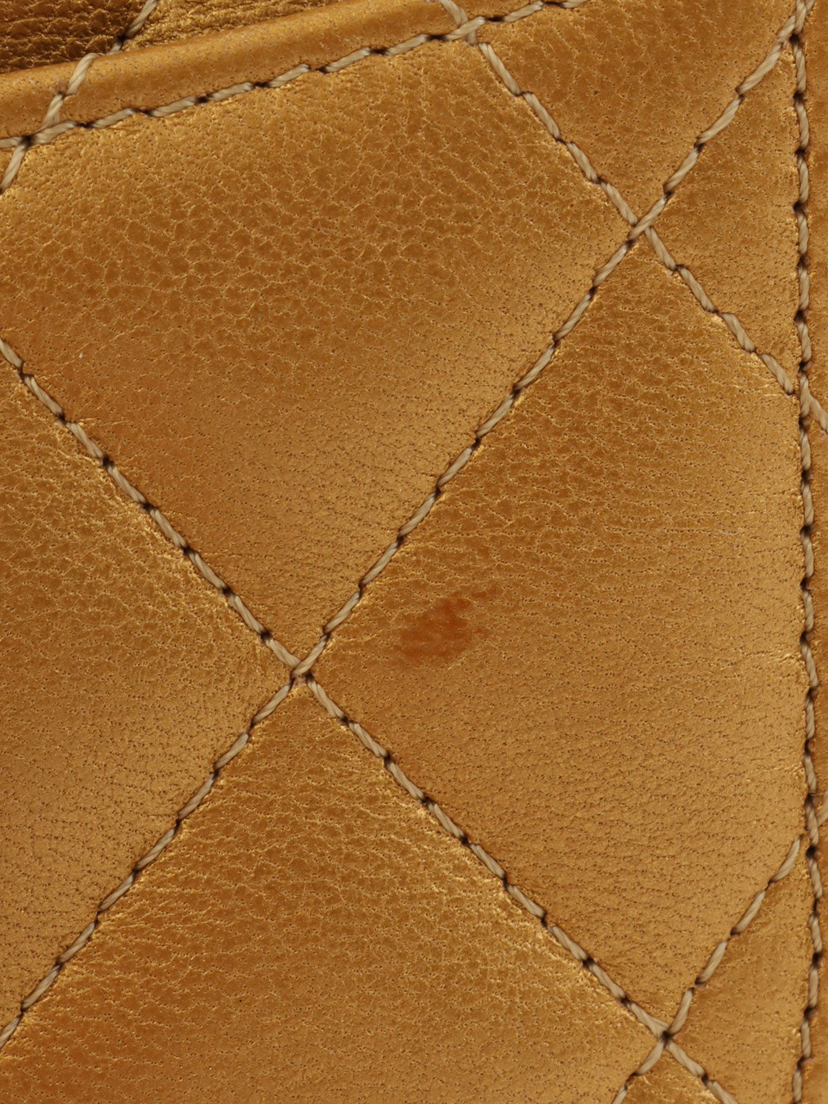 2009 CC mark plate chain shoulder bag in gold