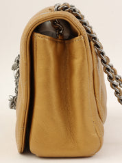 2009 CC mark plate chain shoulder bag in gold