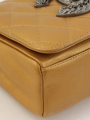 2009 CC mark plate chain shoulder bag in gold