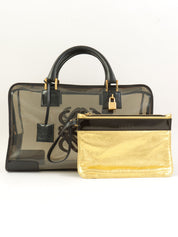Anagram Amazona Clear Boston Bag Black