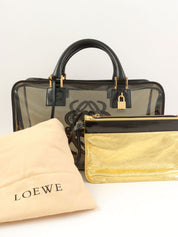 アナグラムアマソナクリアボストンバッグ ブラック