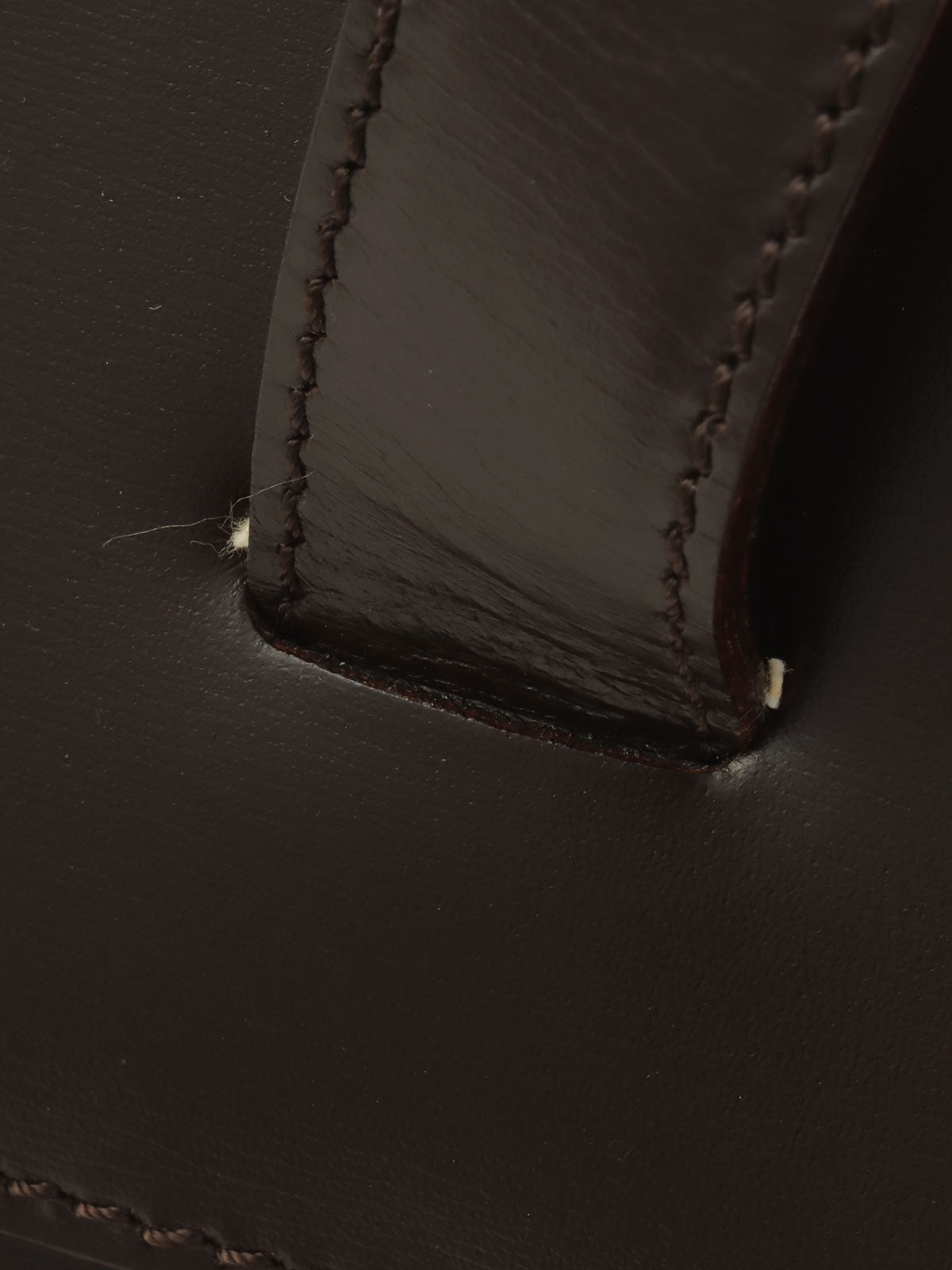 スターモチーフラウンドロゴプレートハンドバッグ ブラウン