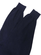 Navy Argyle Pattern Knit Top