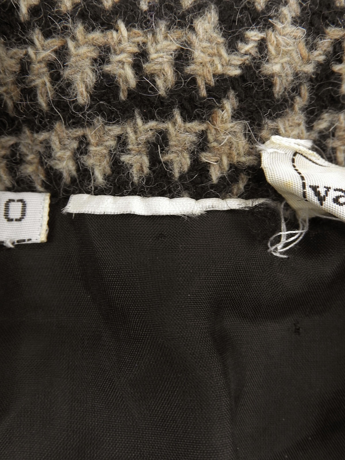 チェックパターンロングコート ブラウン/ブラック #10