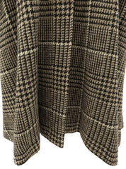 Check Pattern Long Coat #10 Brown/Black