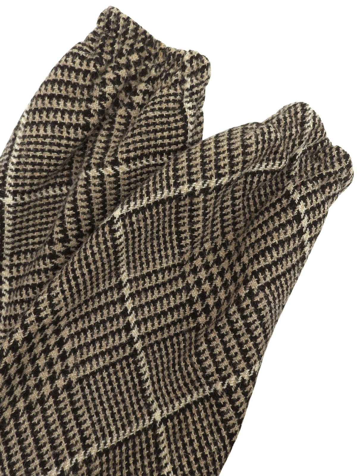 チェックパターンロングコート ブラウン/ブラック #10