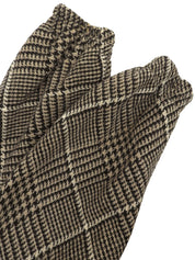 チェックパターンロングコート ブラウン/ブラック #10