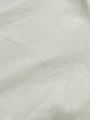 ロゴ刺繍長袖ポロシャツ ホワイト/チャコールグレー