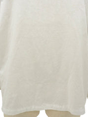 ロゴ刺繍長袖ポロシャツ ホワイト/チャコールグレー