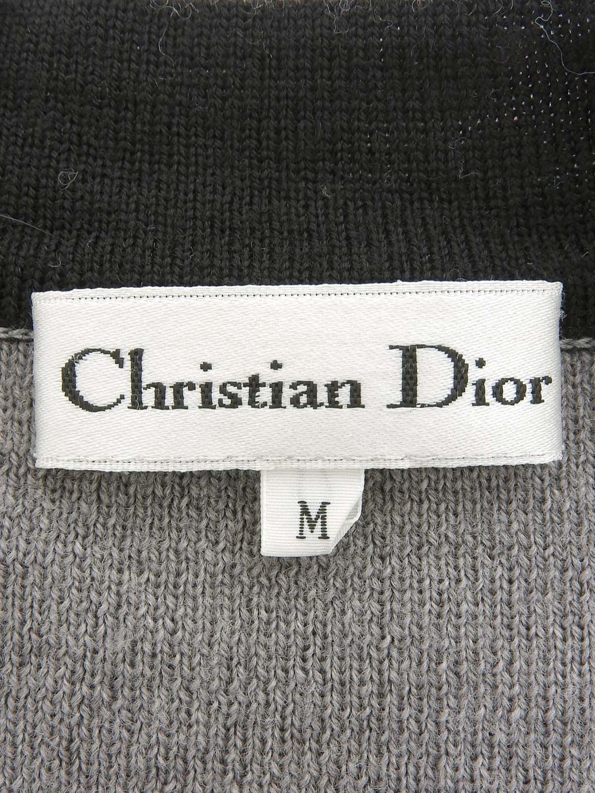 Logo Button Cardigan #M Gray