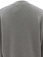Logo Button Cardigan #M Gray