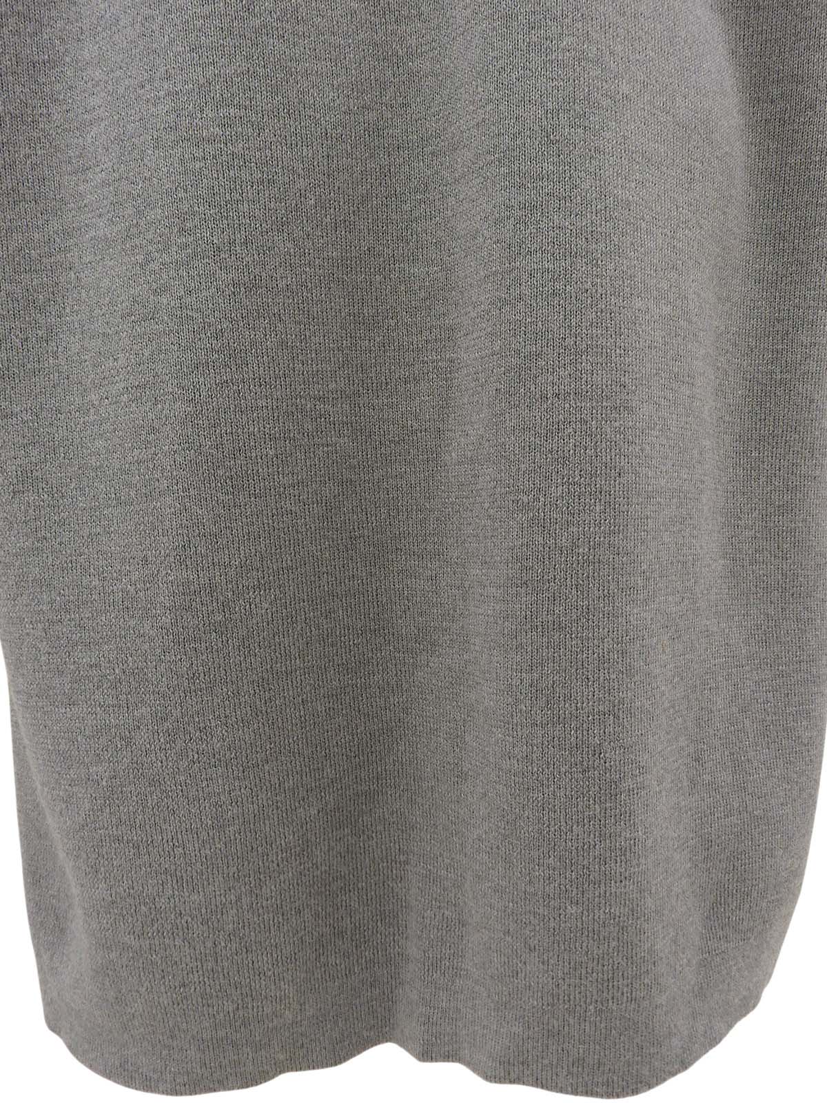Logo Button Cardigan #M Gray