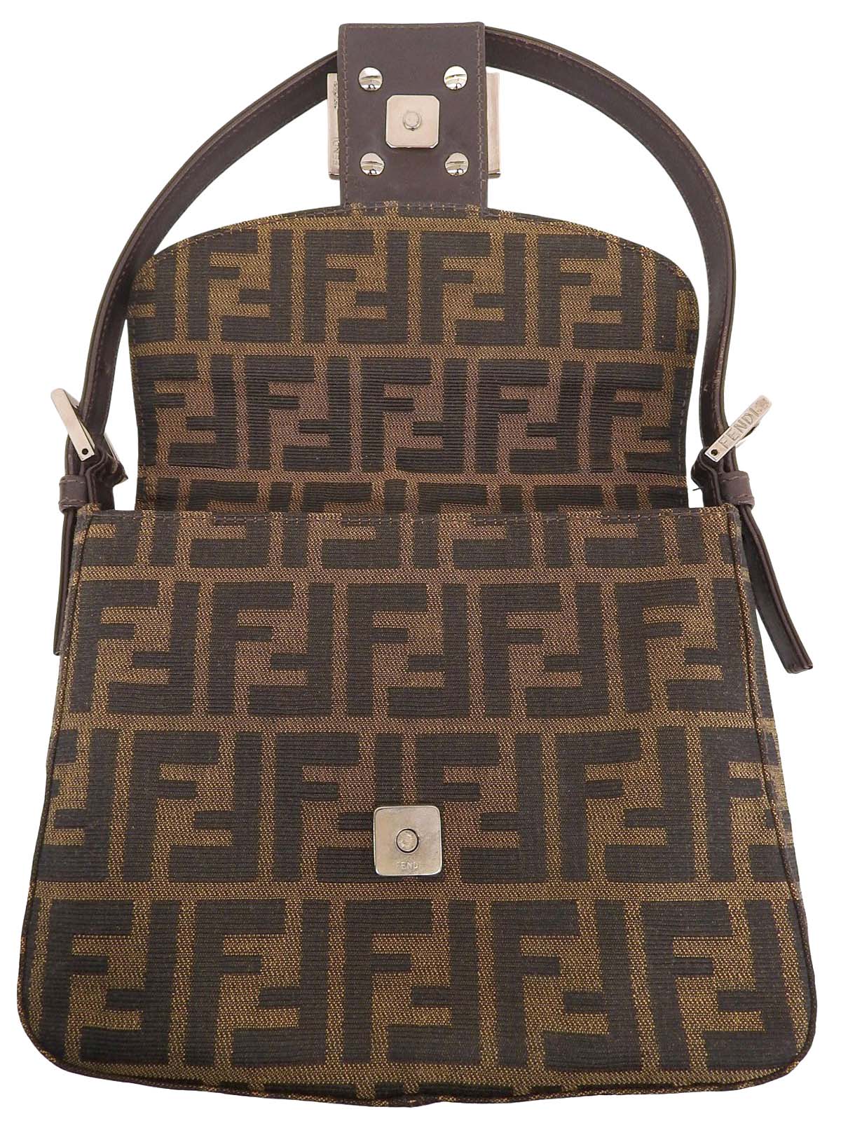 FFズッカパターンハンドバッグ ブラウン