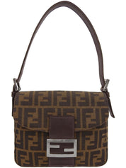 FFズッカパターンハンドバッグ ブラウン