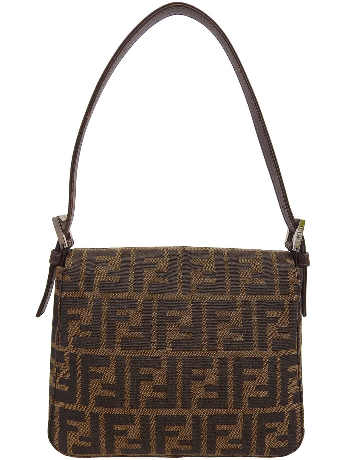 FFズッカパターンハンドバッグ ブラウン