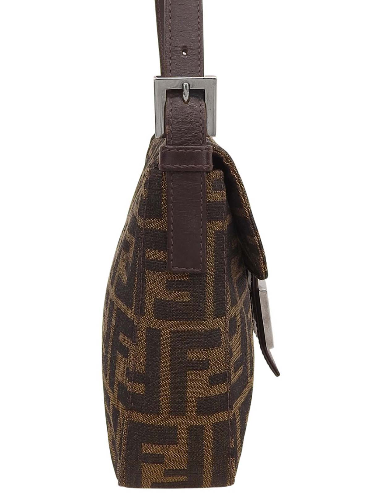 FFズッカパターンハンドバッグ ブラウン