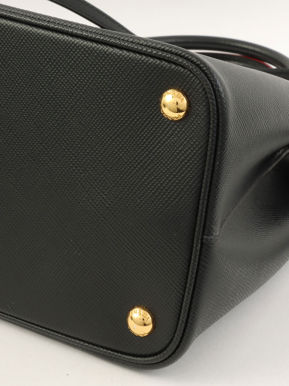 サフィアーノロゴプレート2wayバッグ ブラック