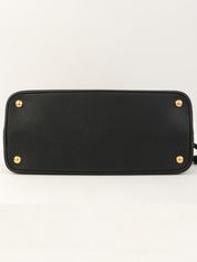 サフィアーノロゴプレート2wayバッグ ブラック