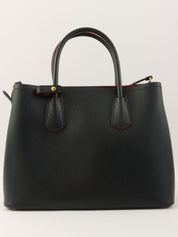 サフィアーノロゴプレート2wayバッグ ブラック