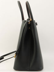 サフィアーノロゴプレート2wayバッグ ブラック