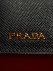 サフィアーノロゴプレート2wayバッグ ブラック