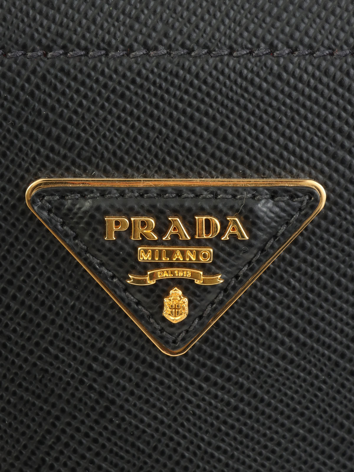 サフィアーノロゴプレート2wayバッグ ブラック