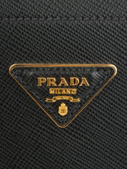 サフィアーノロゴプレート2wayバッグ ブラック