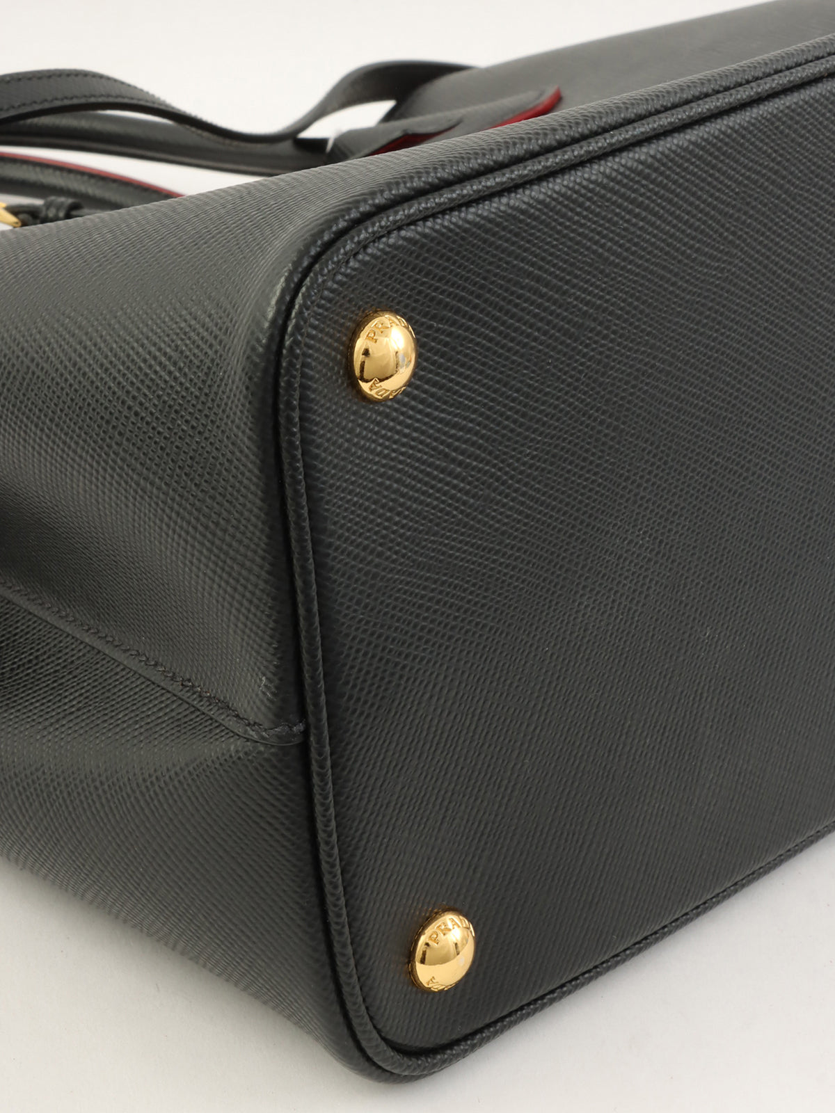 サフィアーノロゴプレート2wayバッグ ブラック