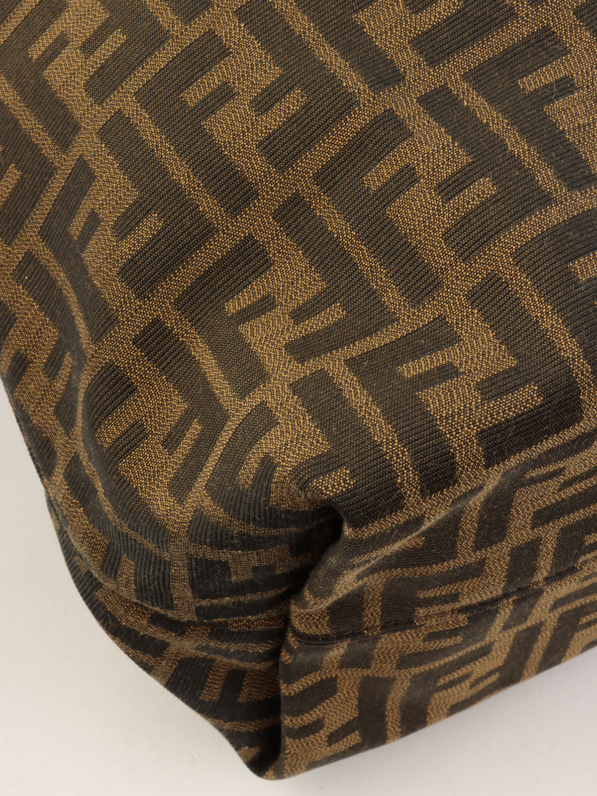 FF Zucca Pattern One-Shoulder Bag Brown