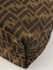 FF Zucca Pattern One-Shoulder Bag Brown