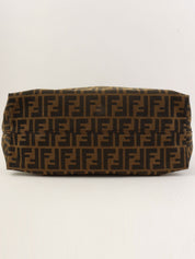 FF Zucca Pattern One-Shoulder Bag Brown