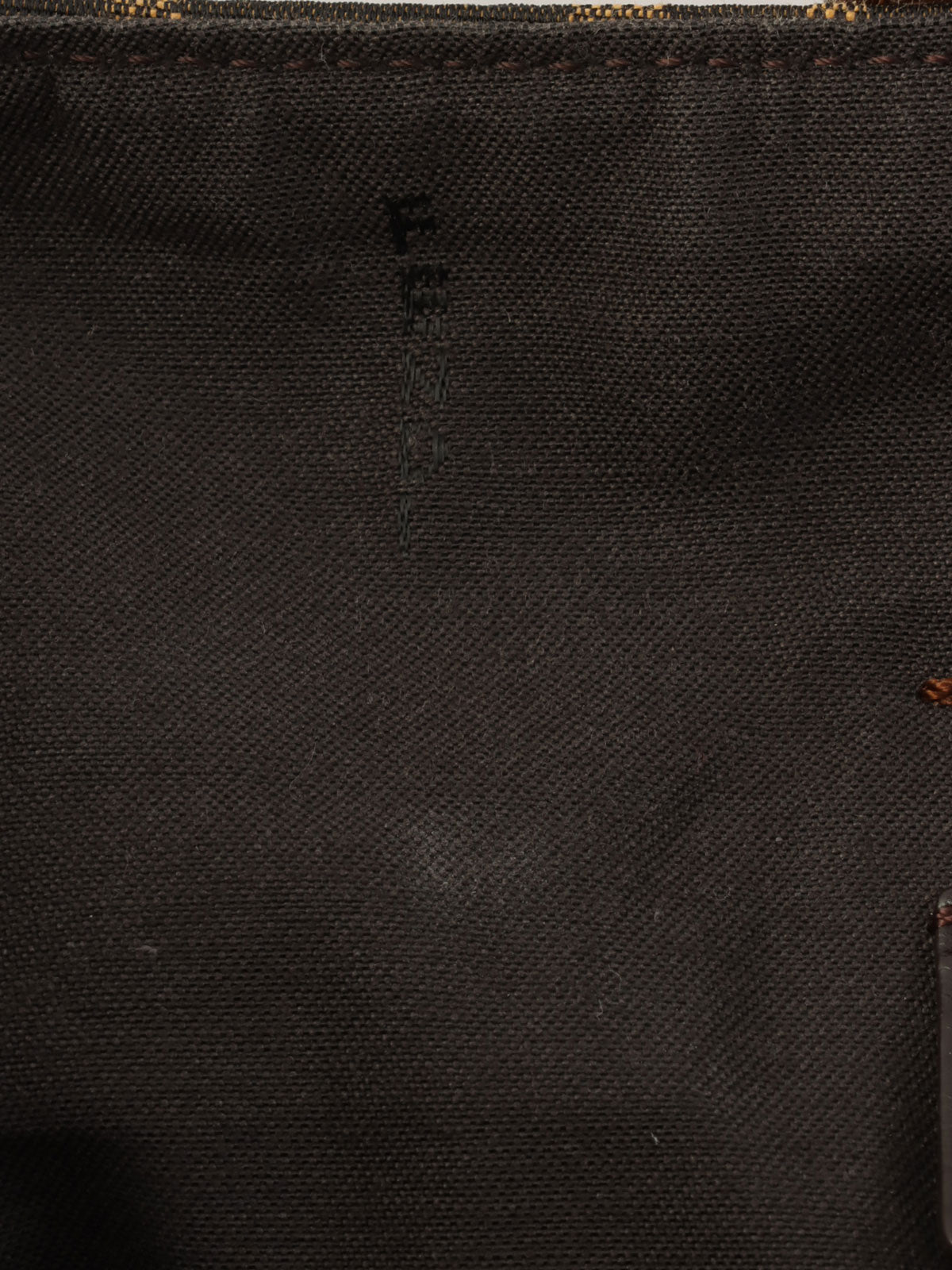 FF Zucca Pattern One-Shoulder Bag Brown