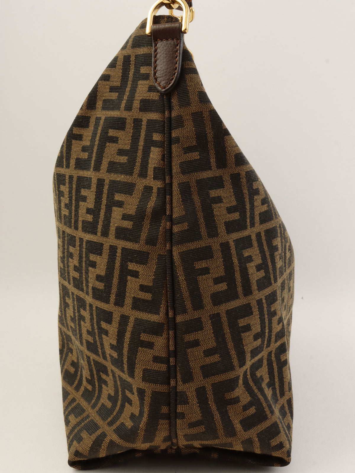 FF Zucca Pattern One-Shoulder Bag Brown