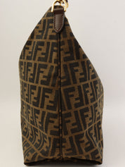 FF Zucca Pattern One-Shoulder Bag Brown