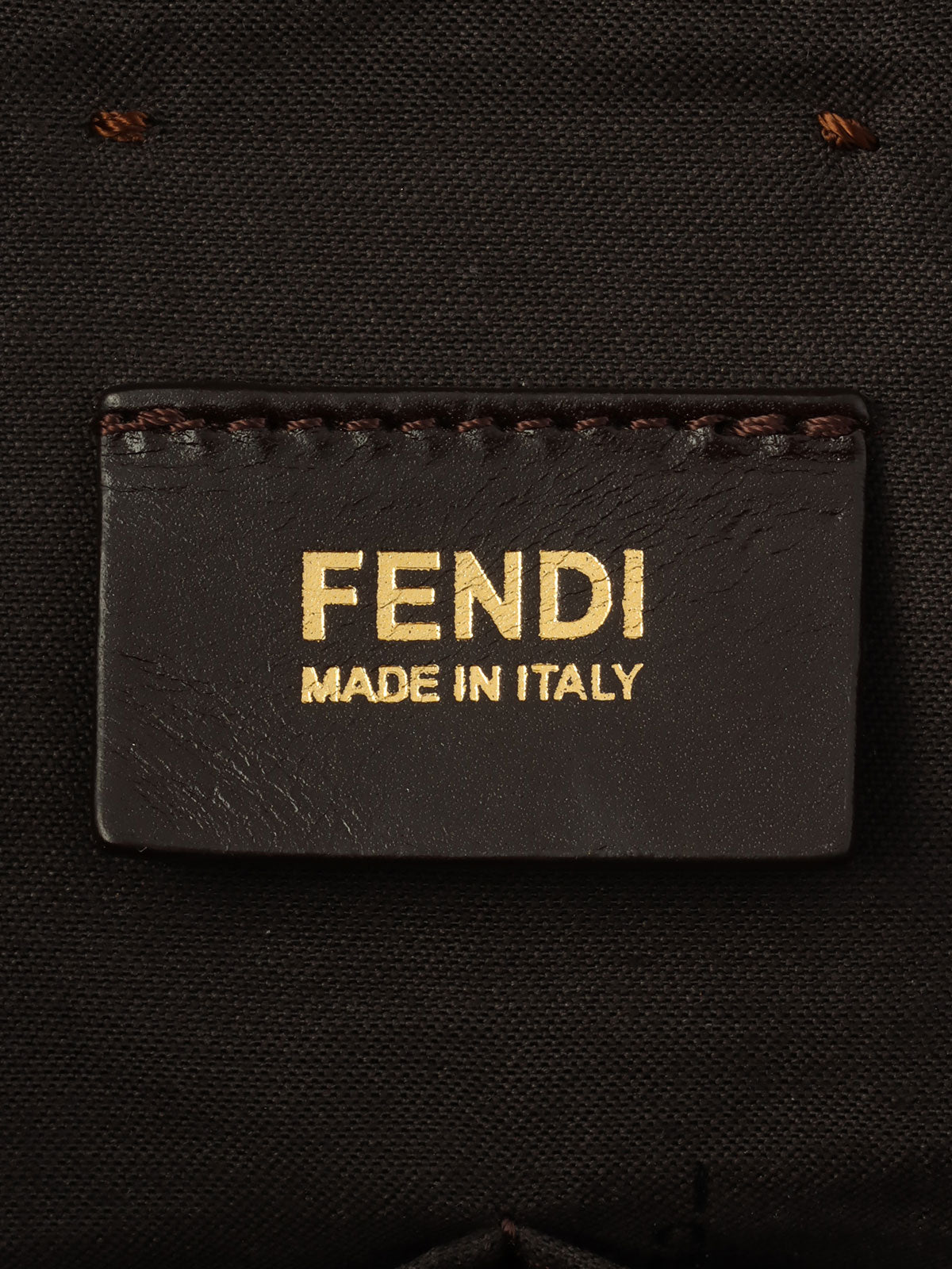 FF Zucca Pattern One-Shoulder Bag Brown