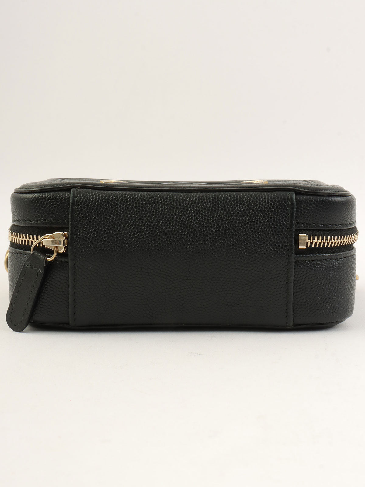 2017 Caviar Skin CC Mark Chain Shoulder Bag Black