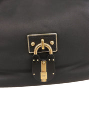 Nappa Leather Handbag, Black