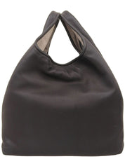 ナッパレザーハンドバッグ ブラック