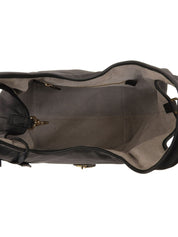 ナッパレザーハンドバッグ ブラック